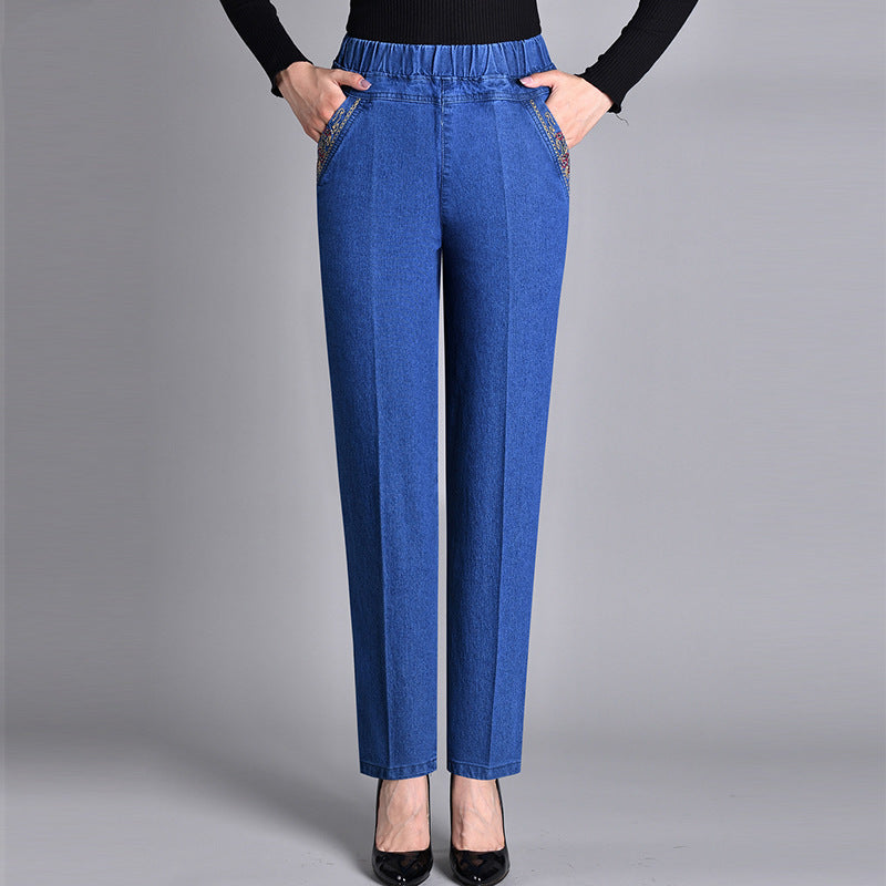 Women's Fashion Jeans Side Pockets