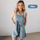 🌸2025 New Fashion🌸 Vintage Floral Printed Denim Jumpsuit