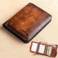 ⏳Time-Limited Special⏰Minimalist RFID Blocking Leather Wallet for Men – Ultra-Thin, Genuine Top-Layer Cowhide, Short Design for Everyday Carry