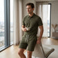 ⏳Time-Limited Special⏰Men's Summer 2-Piece Polo & Shorts Set