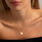 ⏳Time-Limited Special⏰Heart Shaped Letters Micro Pave Chain Necklace – Initial Pendant, Titanium Steel, Adjustable ✨