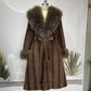 ⏳Time-Limited Special⏰Women's Leopard Print Fluffy Faux Fur Coat with Belt🔥🔥