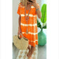 ⏳Time-Limited Special⏰Tie-Dye Striped Short Sleeve T-Shirt Dress – Soft & flowy – Perfect for summer, beach or casual days – comfortable and stylish 🌊✨