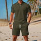 ⏳Time-Limited Special⏰Men's Summer 2-Piece Polo & Shorts Set
