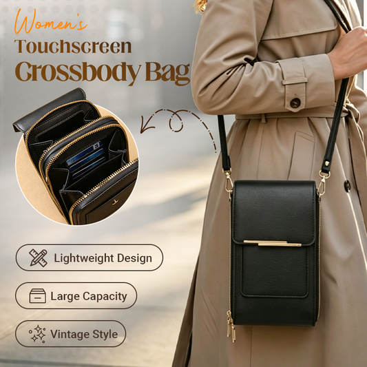 ⏳Time-Limited Special⏰ Women's Touch Screen Messenger Bag – Smart Phone Charging, Anti-Theft & Water-Resistant ✨