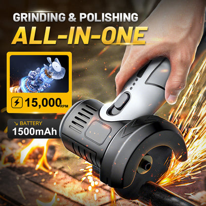 ⏳Time-Limited Special⏰ 12V Cordless Mini Angle Grinder – 3 in 1 Cut Grind Polish, DIY Compact Tool ✨