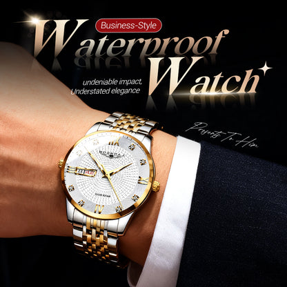 ⏳Time-Limited Special⏰Men's Stainless Steel Waterproof Business Watch