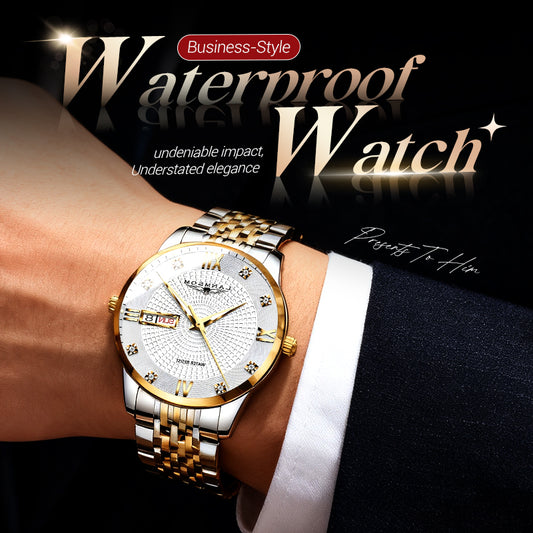 ⏳Time-Limited Special⏰Men's Stainless Steel Waterproof Business Watch