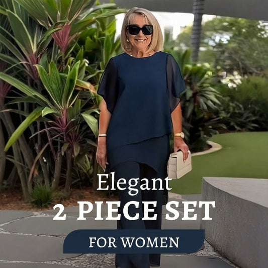 ⏳Time-Limited Special⏰Charming Irregular Top & Wide Leg Pants Set