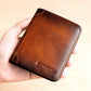 ⏳Time-Limited Special⏰Minimalist RFID Blocking Leather Wallet for Men – Ultra-Thin, Genuine Top-Layer Cowhide, Short Design for Everyday Carry