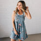 🌸2025 New Fashion🌸 Vintage Floral Printed Denim Jumpsuit