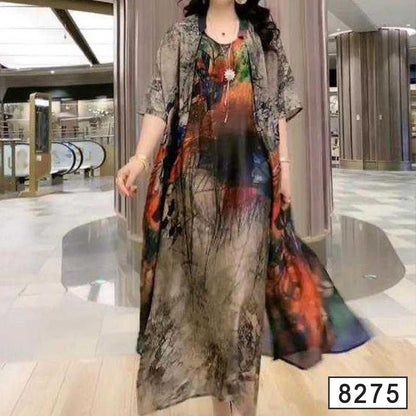 🎁Hot Sale 49% OFF⏳Women’s Print Dress 2-piece Set