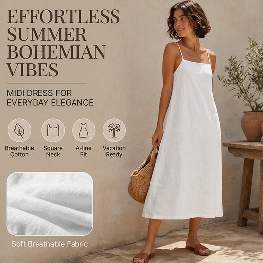 ⏳Time-Limited Special⏰Women's Casual Solid Color Slip Dress
