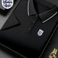 ⏳Time-Limited Special⏰Men's Sporty Polo Shirt, England National Football Team Print, Quick-Dry, Breathable Fabric, Durable and Stretchy, Short Sleeve