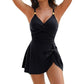 ✨2025 Summer Hot Sale Enjoy 50% OFF! 🩱 Sexy Slim Crossover Ruched One-Piece Swimsuit