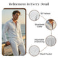 ⏳Time-Limited Special⏰Men’s Casual Waffle Shirt Pants 2-Piece Set