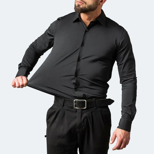 🔥Summer Special🔥Men's Stretch Short Sleeve Dress Shirt