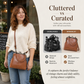 ⏳Time-Limited Special⏰Vintage Kiss-Lock Bag – 2-in-1 Carry & Organized