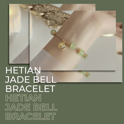 Hetian Jade Bell Prayer Peace Bracelet