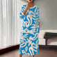 ⏳Time-limited Special⏰Women’s Elegant Loose Round-Neck Printed Dress
