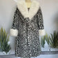 ⏳Time-Limited Special⏰Women's Leopard Print Fluffy Faux Fur Coat with Belt🔥🔥