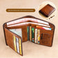 ⏳Time-Limited Special⏰Minimalist RFID Blocking Leather Wallet for Men – Ultra-Thin, Genuine Top-Layer Cowhide, Short Design for Everyday Carry