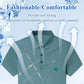 ⏳Time-Limited Special⏰Men's Ice Silk Stretch Shirt – Waterproof, Quick-Dry & Eco-Friendly – Cool Breathable Tech Fabric Shirt 🌿
