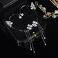 ⏳Time-Limited Special⏰Simple ear clips with butterfly and flower motifs & tassels – elegant & comfortable, no piercing required 🌸🦋