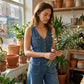 ⏳Time-Limited Special⏰Women's Denim Jumpsuit – Sleeveless, V-Neck, Wide-Leg 💫