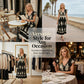 ⏳Time-Limited Special⏰Women's V-Neck Baroque Print Flowy Maxi Dress