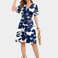 ⏳Time-Limited Special⏰Women’s Ruffle Sleeve Sundress – Flattering V-Neck, Wrap Waist & Stretchy Smocked Back ✨
