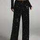 ⏳Time-Limited Special⏰Women's Sequin Sparkle Wide Leg Pants with Elastic Waistband✨