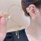 ⏳Time-Limited Special⏰Simple ear clips with butterfly and flower motifs & tassels – elegant & comfortable, no piercing required 🌸🦋