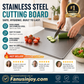 ⏳Time-Limited Special⏰304 Stainless Steel Cutting Board – double-sided, hygienic, moisture-resistant & easy to clean. Say goodbye to stains & odors! 🛡️✨