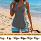 ⏳Time-Limited Special⏰Women's Printed Tankini Swimsuit – 2-Piece Tummy Control Set 🌸