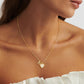 ⏳Time-Limited Special⏰Heart Shaped Letters Micro Pave Chain Necklace – Initial Pendant, Titanium Steel, Adjustable ✨