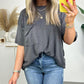 🌞2025 Summer New💕Women's Raw Edge Boxy Tee