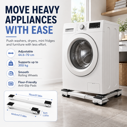 ⏳Time-Limited Special⏰Shift Heavy Units in Seconds, Zero Floor Damage. Adjustable Length, Non‑Slip Mats.