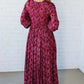 ⏳Time-Limited Special⏰Women’s Floral Rayon Smocked-Waist Maxi Dress – Fully Lined, Pockets & Vintage Sleeves 🌸👗
