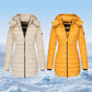 🔥HOT SALE 49% OFF✨Winter women's mid-length padded jacket warm solid color hooded jacket
