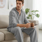 ⏳Time-Limited Special⏰Men's Hooded Casual Loose Top & Pants 2-Piece Set