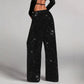 ⏳Time-Limited Special⏰Women's Sequin Sparkle Wide Leg Pants with Elastic Waistband✨