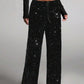 ⏳Time-Limited Special⏰Women's Sequin Sparkle Wide Leg Pants with Elastic Waistband✨