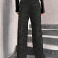⏳Time-Limited Special⏰Women's Sequin Sparkle Wide Leg Pants with Elastic Waistband✨