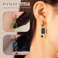 ⏳Time-Limited Special⏰Vintage Synthetic Diamond Earrings – Geometric, Dangling, Clip-On ✨