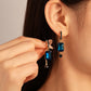 ⏳Time-Limited Special⏰Vintage Synthetic Diamond Earrings – Geometric, Dangling, Clip-On ✨