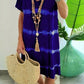 ⏳Time-Limited Special⏰Tie-Dye Striped Short Sleeve T-Shirt Dress – Soft & flowy – Perfect for summer, beach or casual days – comfortable and stylish 🌊✨