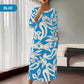 ⏳Time-limited Special⏰Women’s Elegant Loose Round-Neck Printed Dress