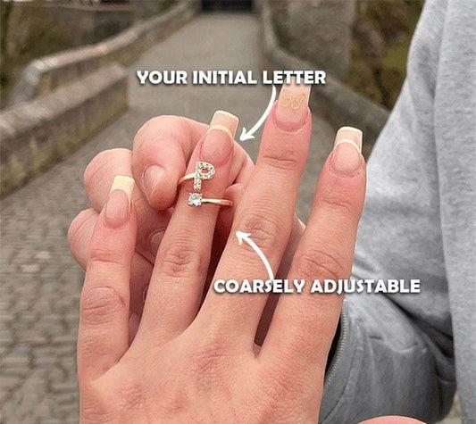⏳Time-Limited Special⏰Love Initial Ring – Personalized, adjustable & perfect as a meaningful gift for yourself or a loved one ✨