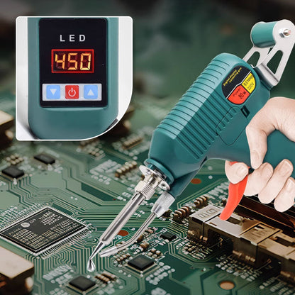 🔥Hot Sale 50% Off🔥High Power Digital Display Manual Automatic Tin Wire Feeding Electric Soldering Iron